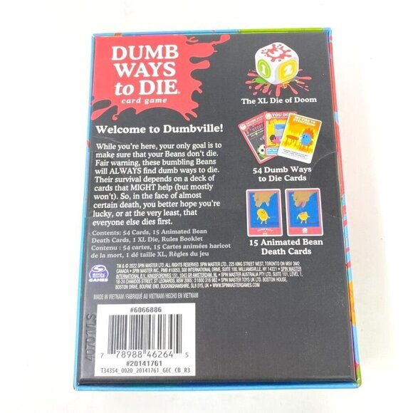 Spin Master Games Dumb Ways to Die Card Game Ages 12+ Game Night - Picture 6 of 9